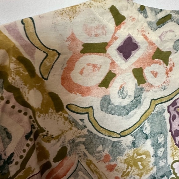 Vintage Top Floral Paisley Design Hippie Boho Festival Multicoloured Long Sleeve - Picture 12 of 14